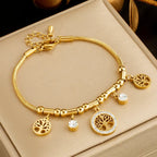 Armband Lebensbaum mit Strass verziert