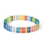 Rosa Regenbogen-Armband