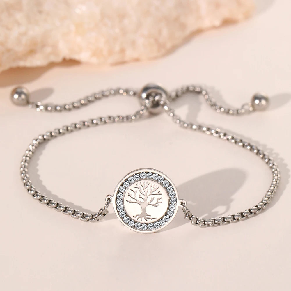 Armband mit Lebensbaum in Silber