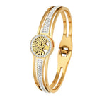 Armband mit Lebensbaum und goldenem Kristall