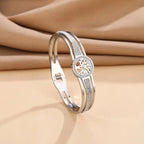 Armband mit Lebensbaum und silbernem Kristall