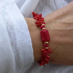 Armband mit rotem Korallen
