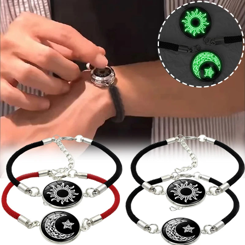 Armband mit leuchtendem Halbmond und Sonne