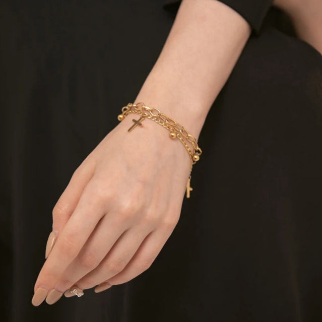 Armband mit christlichem Kreuz