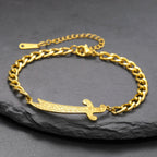 Armband mit arabischem Ali Zulfiqar Schwert in Gold
