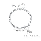Kubanesisches Herrenarmband mit arabischem Ali Zulfiqar Schwert