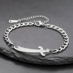 Armband mit arabischem Ali Zulfiqar Schwert in Silber