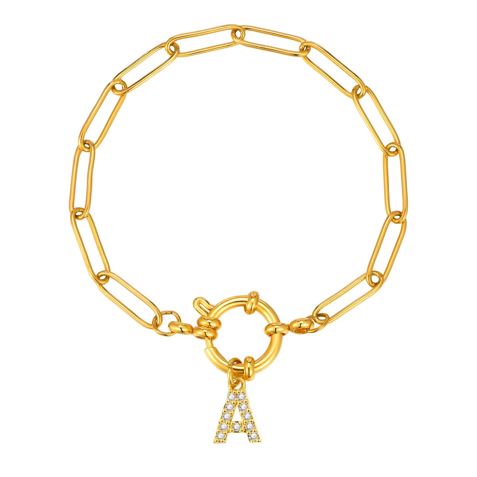 Personalisiertes Armband mit Initiale a