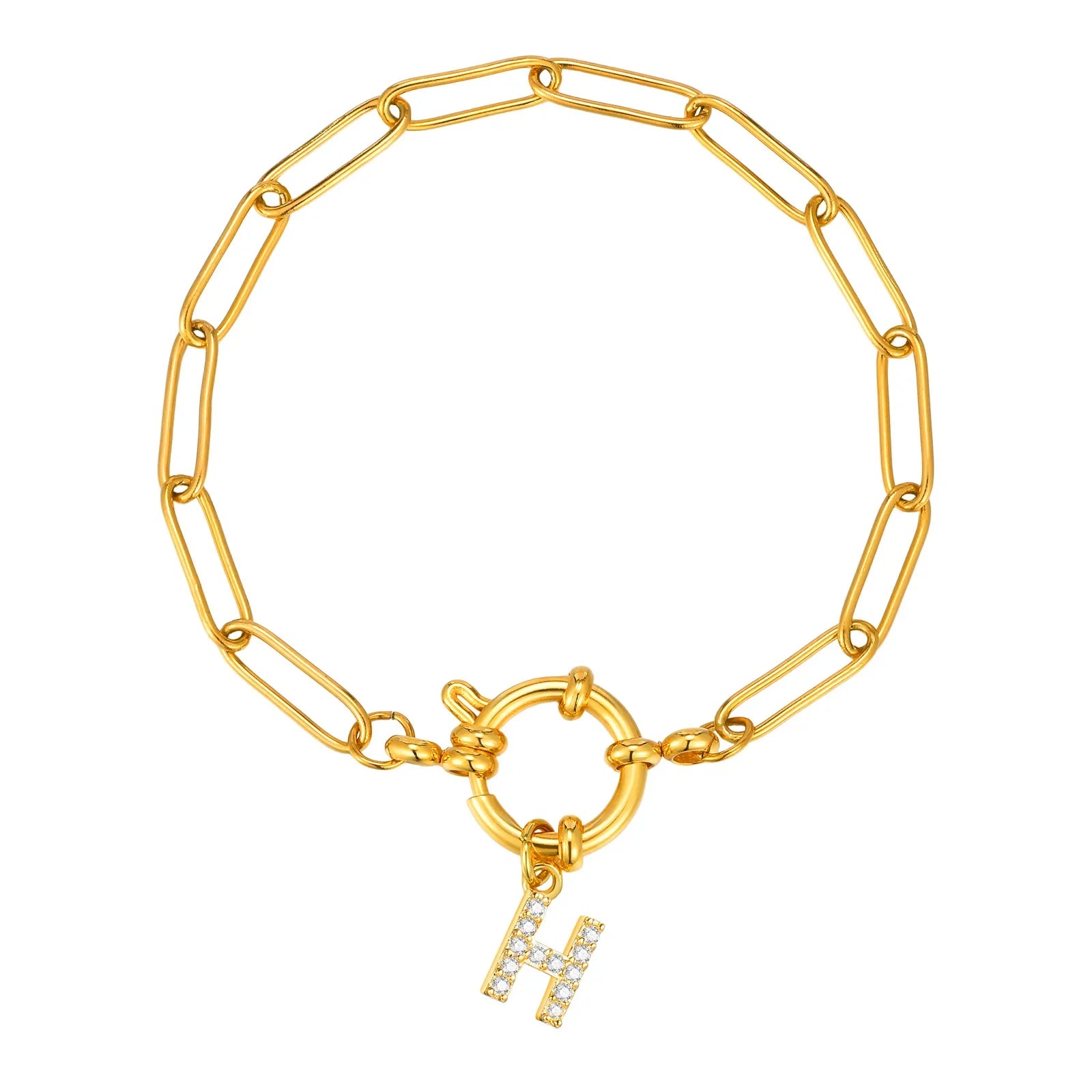 Personalisertes Armband mit Initiale h