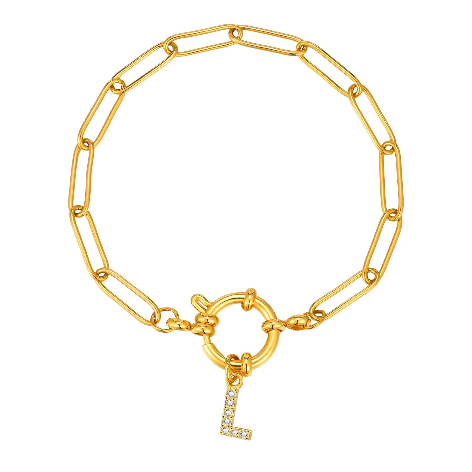 Personalisertes Armband mit Initiale l