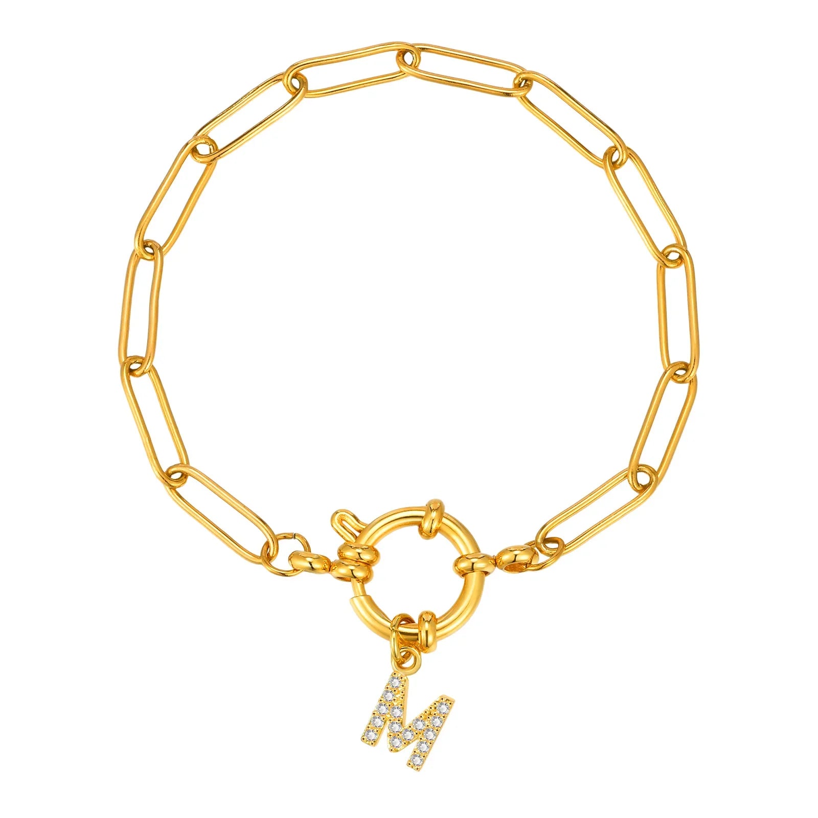 Personalisertes Armband mit Initiale m