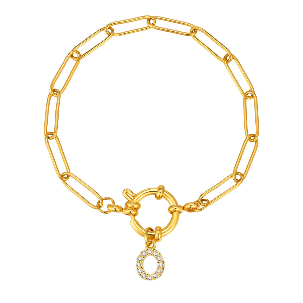 Personalisertes Armband mit Initiale o