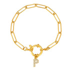 Personalisertes Armband mit Initiale p