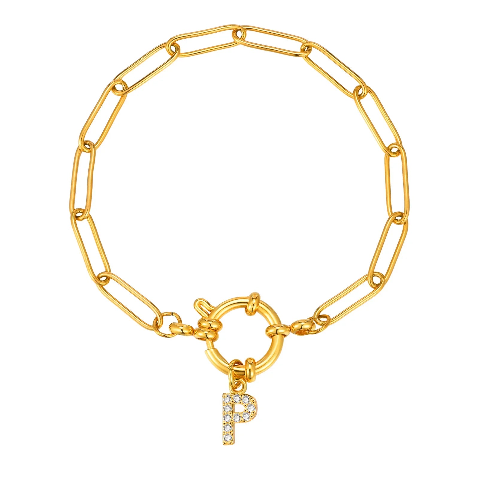 Personalisertes Armband mit Initiale p