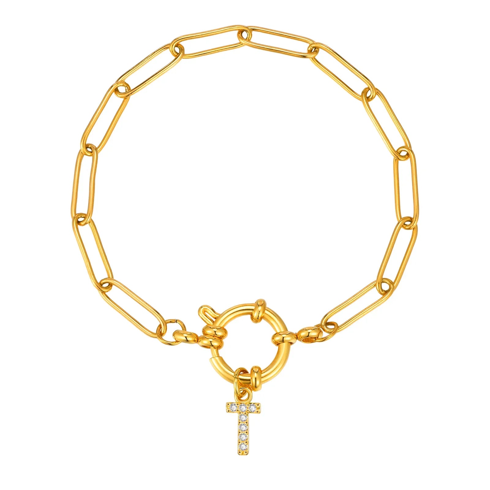 Personalisertes Armband mit Initiale t