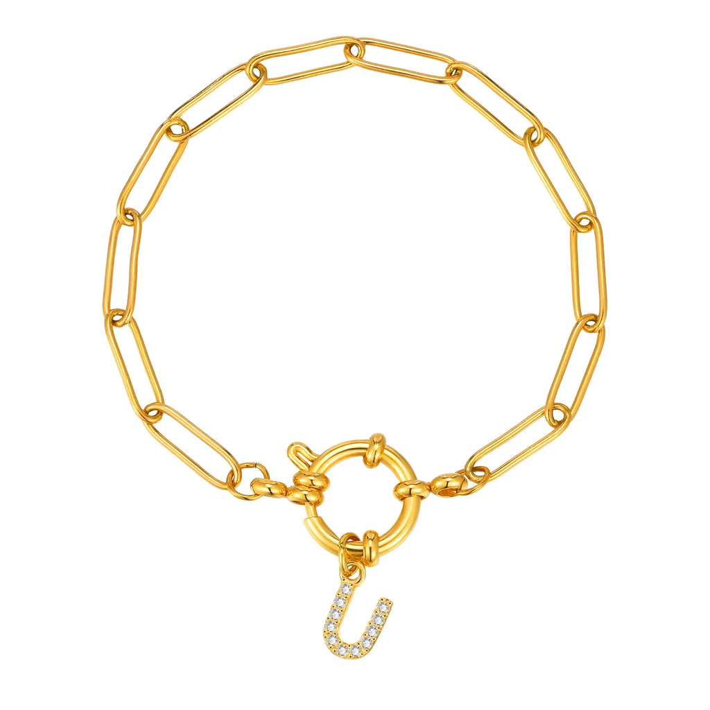 Personalisertes Armband mit Initiale u
