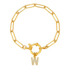 Personalisertes Armband mit Initiale w