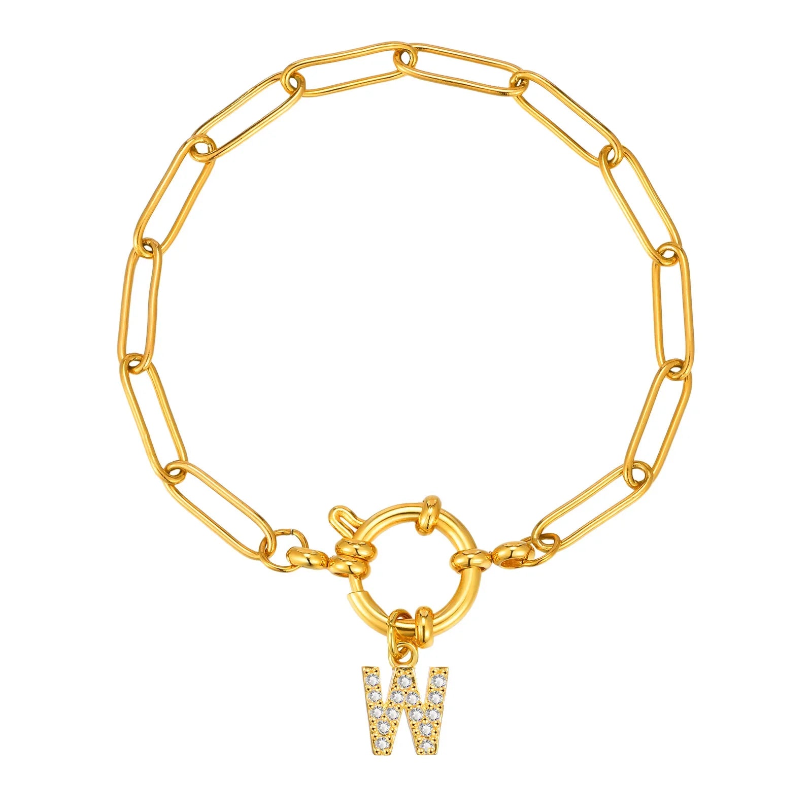 Personalisertes Armband mit Initiale w