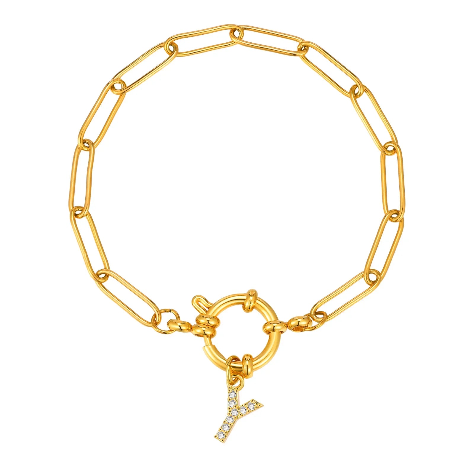 Personalisertes Armband mit Initiale y