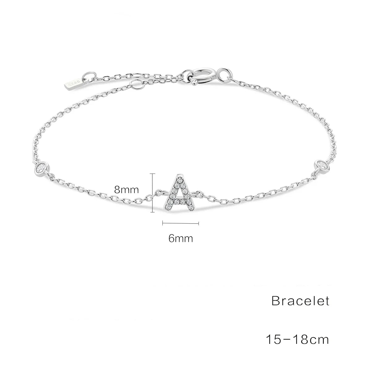 Armband mit Initiale aus Strass