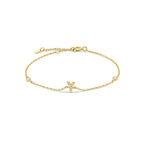Armband mit Initiale aus goldenen Strasssteinen y