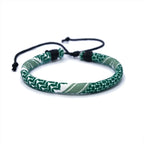 Armband mit arabischem Keffiye-Muster für Herren oder Damen in Grün