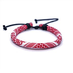 Armband mit arabischem Keffiye-Muster für Herren oder Damen in Rot