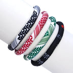 Armband mit arabischem Keffiye-Muster für Herren oder Damen in Grün