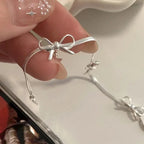 Armband mit Schleife für Damen, silber