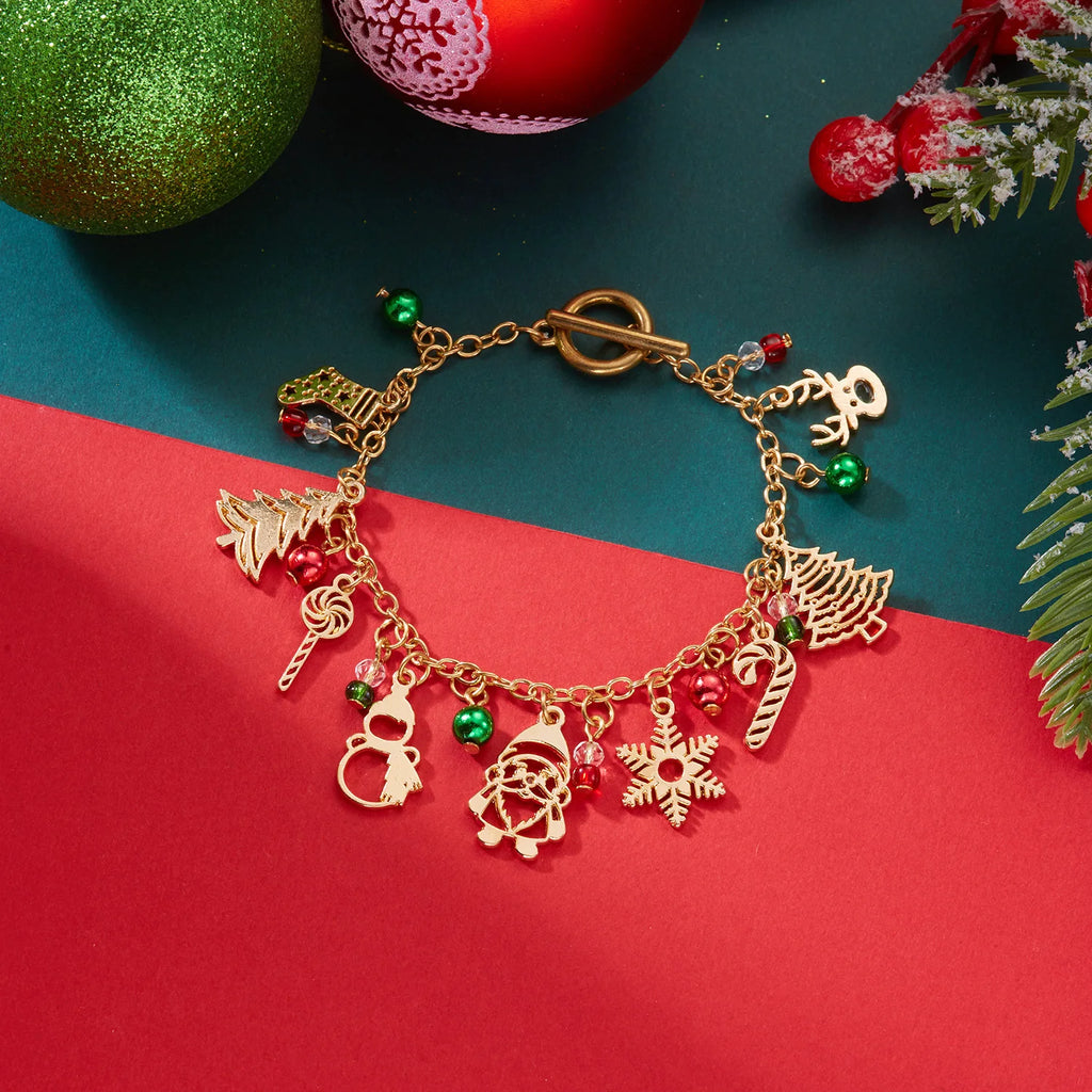 Armband mit Weihnachtsanhängern