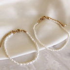 Armband mit ovalen Perlen