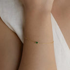 Armband mit farbigem Geburtsstein