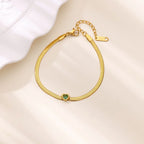 Armband mit herzförmigem Geburtsstein