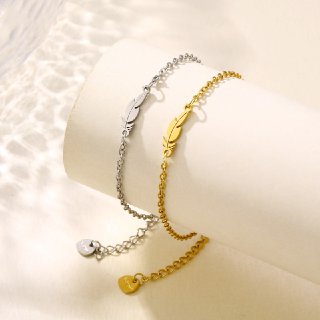 Armband mit Feder für Damen 