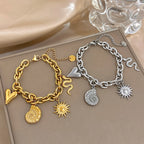 Armband mit Sonne und Muscheln für Herren oder Damen 