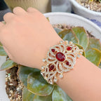 Armband mit Strass und Steinen arabisch muslimisch Hochzeit rot
