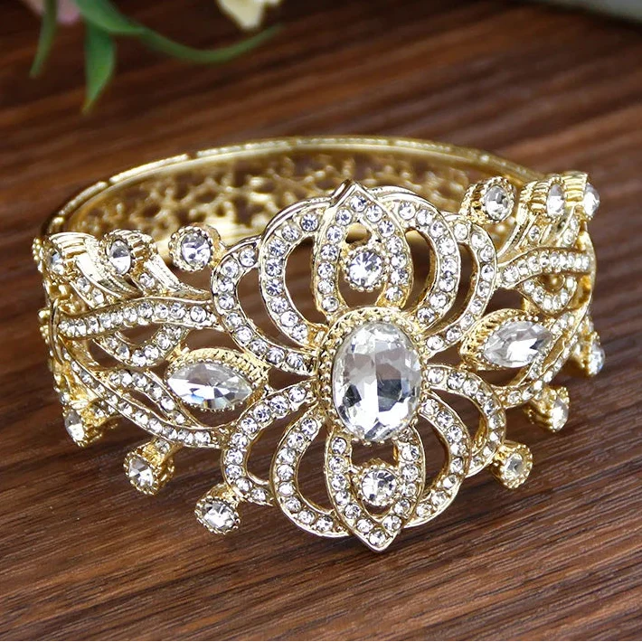 Armband mit Strass und Steinen arabisch muslimisch Hochzeit weiß