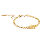 Armband mit arabischer Fatima-Hand in Gold oder Silber