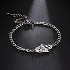 Armband mit arabischer Fatima-Hand in Gold oder Silber
