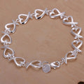 Armband mit Unendlichkeitszeichen in Herzform 