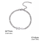 Armband mit jüdischen Symbolen Menora und dem <span data-glossary-id="etoile-de-david">Davidstern</span> in Silber