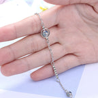 Armband mit Zirkon Mondstein