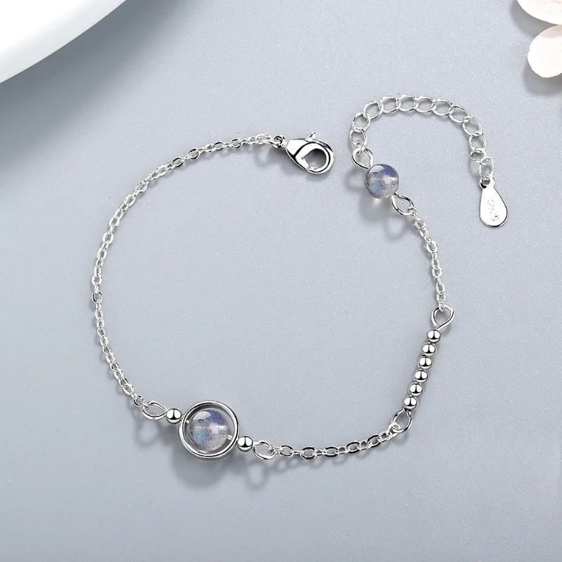 Armband mit Zirkon Mondstein