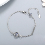Armband mit Zirkon Mondstein