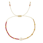 Zweifarbiges Initialen-Armband a