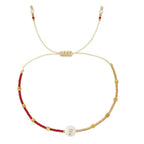 Zweifarbiges Initialen-Armband p
