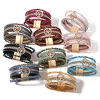 Boho-Mehrreihiges Armband Lebensbaum