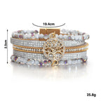 Boho-Mehrreihiges Armband Lebensbaum