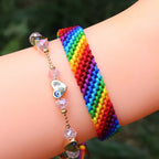 Handgemachtes, wasserfestes, mehrfarbiges Brasilianisches Armband