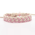 Handgefertigtes brasilianisches Armband Naturfarben beige